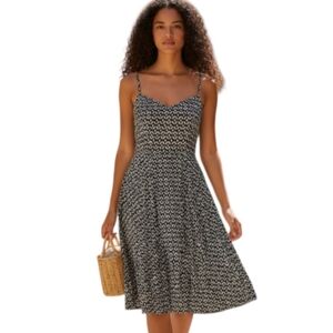 OLD NAVY BLACK & WHITE DRESS SZ.M EUC